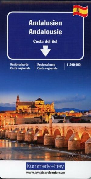 Straßenkarte Andalusien / Costa del Sol 1:200 000