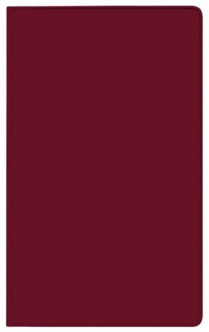 Taschenkalender Saturn Leporello PVC burgund 2023