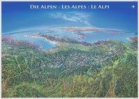 Panoramakarte Alpen