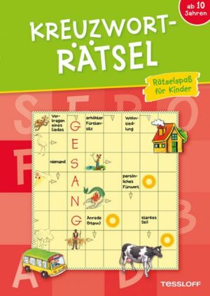 Kreuzworträtsel ab 10 Jahren (Rot)