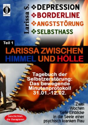 DEPRESSION - BORDERLINE - ANGSTSTÖRUNG - SELBSTHASS Teil 1: Larissa zwischen Himmel und Hölle - Tagebuch der Selbstzerstörung