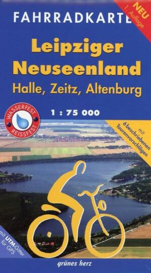 Fahrradkarte Leipziger Neuseenland 1:75.000