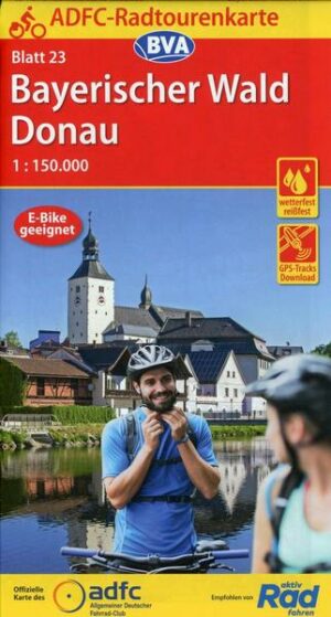 ADFC-Radtourenkarte 23 Bayerischer Wald Donau 1:150.000