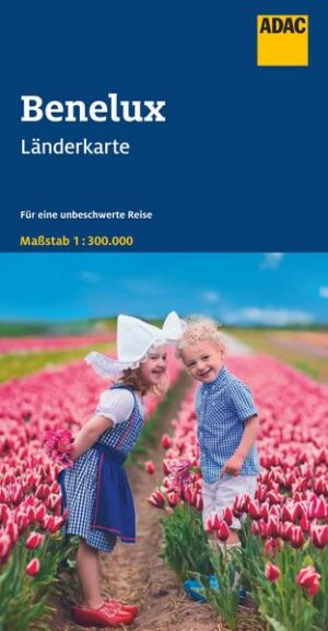 ADAC LänderKarte Benelux 1:300 000