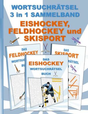 Wortsuchrätsel 3 in 1 Sammelband Eishockey