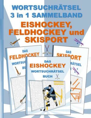 Wortsuchrätsel 3 in 1 Sammelband Eishockey