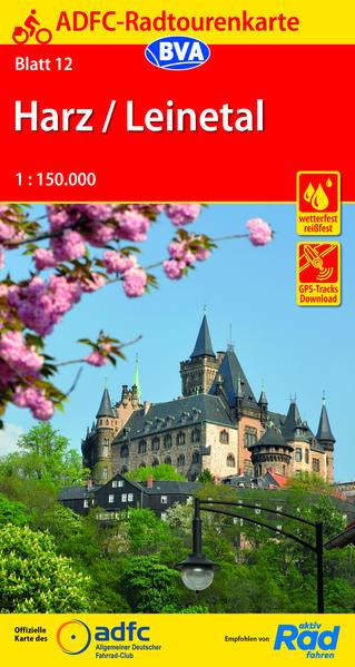 ADFC-Radtourenkarte 12 Harz /Leinetal 1:150.000