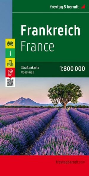 Frankreich 1 : 800 000 Strassenkarte