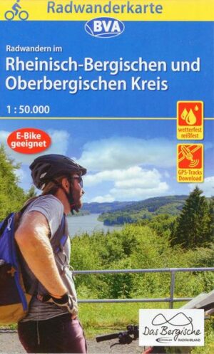 Radwanderkarte BVA Radwandern im Rheinisch-Bergischen und Oberbergischen Kreis 1:50.000