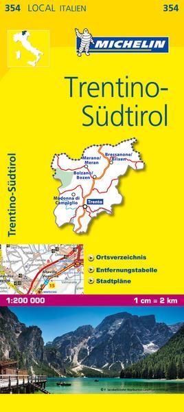 Michelin Lokalkarte Trentino - Südtirol 1 : 200 000