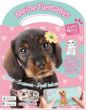 Trötsch Meine Tierbabys Mal und Stickerbuch