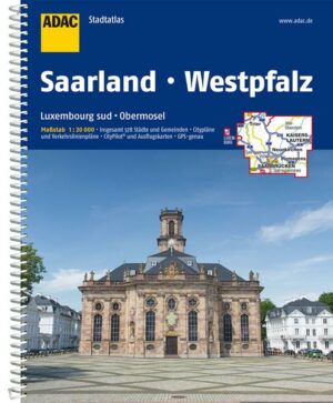 ADAC StadtAtlas Saarland mit Idar-Oberstein