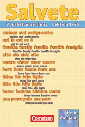 Salvete 1 u. 2/Neue Ausgabe/Vokabelverzeichnis