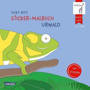 Vicky Bo's Sticker-Malbuch Urwald: Erstes Malen