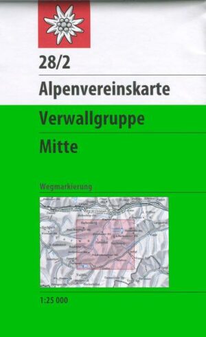 DAV Alpenvereinskarte 28/2 Verwallgruppe - Mitte  1 : 25 000