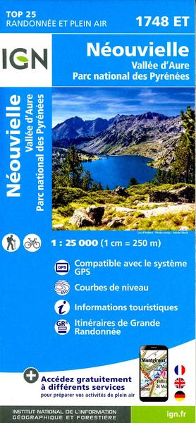 Néouvielle/ Vallee d'aure/ PN des Pyrenees 1:25 000