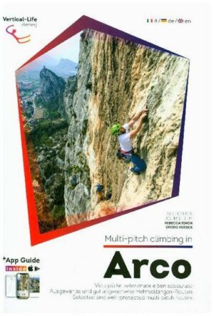 Multi-pitch climbing in Arco