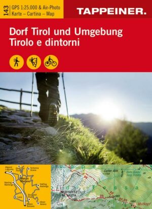 Wanderkarte Dorf Tirol und Umgebung