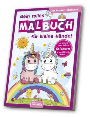 Malbuch mit Stickern: Einhorn