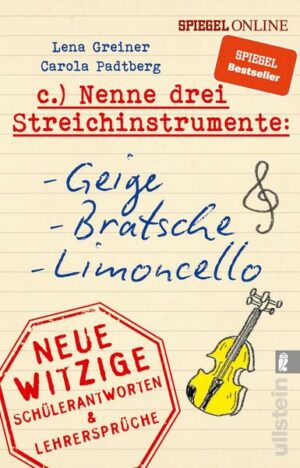 Nenne drei Streichinstrumente: Geige