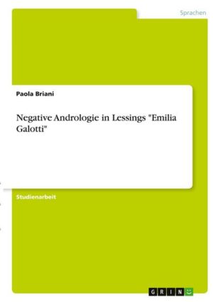 Negative Andrologie in Lessings 'Emilia Galotti'