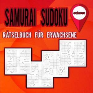 Samurai Sudoku Rätselbuch für Erwachsene schwer