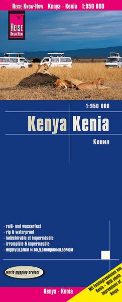 Reise Know-How Landkarte Kenia / Kenya (1:950.000)