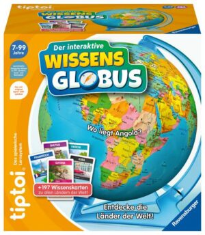 Tiptoi Spiel 00107 - Der interaktive Wissens-Globus - Lern-Globus für Kinder ab 7 Jahren
