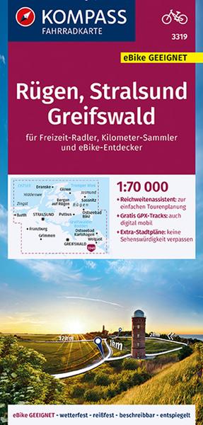 KOMPASS Fahrradkarte 3319 Rügen