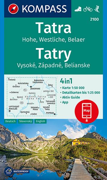 KOMPASS Wanderkarte 2100 Tatra