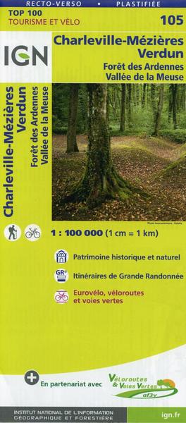 IGN 1 : 100 000 Charleville - Mézières - Verdun