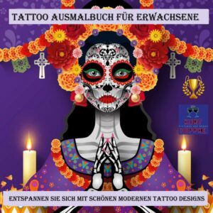 Tattoo Ausmalbuch für Erwachsene