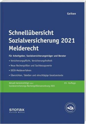 Schnellübersicht Sozialversicherung 2022 Melderecht