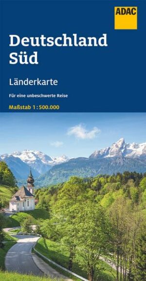 ADAC Länderkarte Deutschland Süd 1:500 000