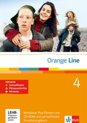 Orange Line. Teil 4: (4. Lernjahr) Erweiterungskurs. Workbook Fördern mit Lösungen