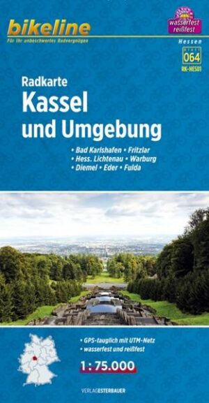 Bikeline Radkarte Kassel und Umgebung 1 : 75.000
