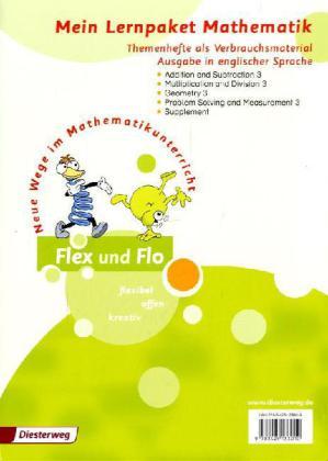 Flex und Flo. Paket 3. Mein Lernpaket Mathematik. Ausgabe in englischer Sprache