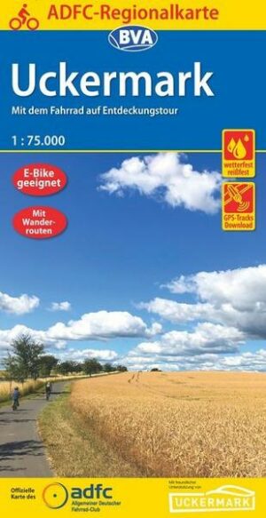 ADFC-Regionalkarte Uckermark
