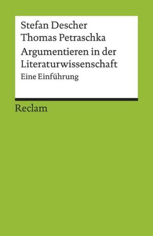 Argumentieren in der Literaturwissenschaft