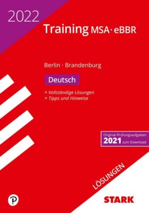 STARK Lösungen zu Training MSA/eBBR 2022 - Deutsch - Berlin/Brandenburg