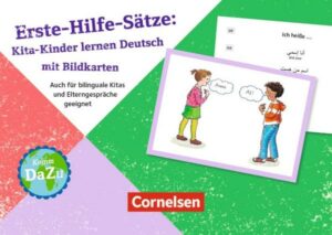 Erste-Hilfe-Sätze: Kita-Kinder lernen Deutsch mit Bildkarten