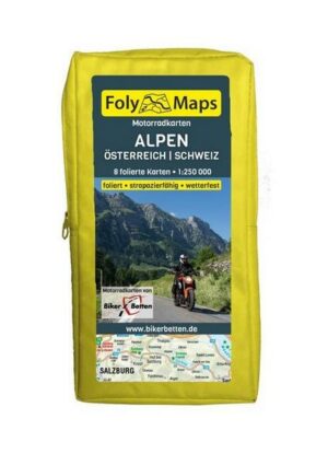 FolyMaps Motorradkarten Alpen Österreich Schweiz 1 : 250 000