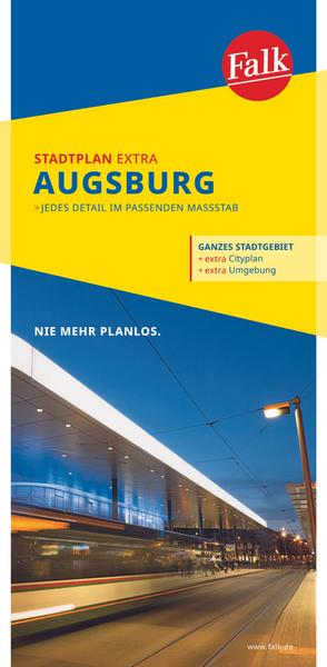 Falk Stadtplan Extra Standardfaltung Augsburg 1:20 000