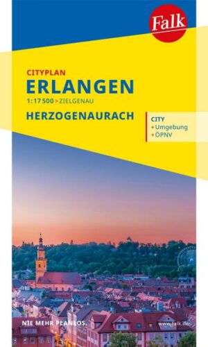 Falk Cityplan Erlangen 1:17 500