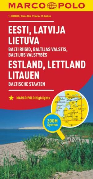 MARCO POLO Länderkarte Estland