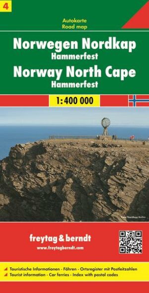 FuB Norwegen 04. Nordkap / Hammerfest 1 : 400 000. Autokarte