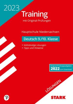 STARK Lösungen zu Original-Prüfungen und Training Hauptschule 2023 - Deutsch 9./10. Klasse - Niedersachsen