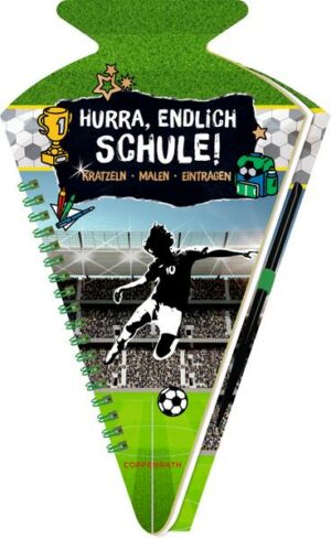 Schultüten-Kratzelbuch - Fußball - Hurra