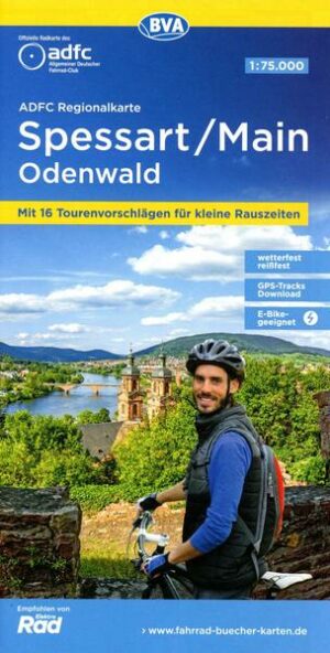 ADFC-Regionalkarte Spessart/Main/Odenwald