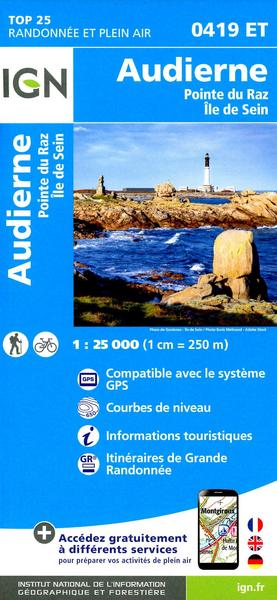 Audierne Pointe du Raz/Sein 1:25 000